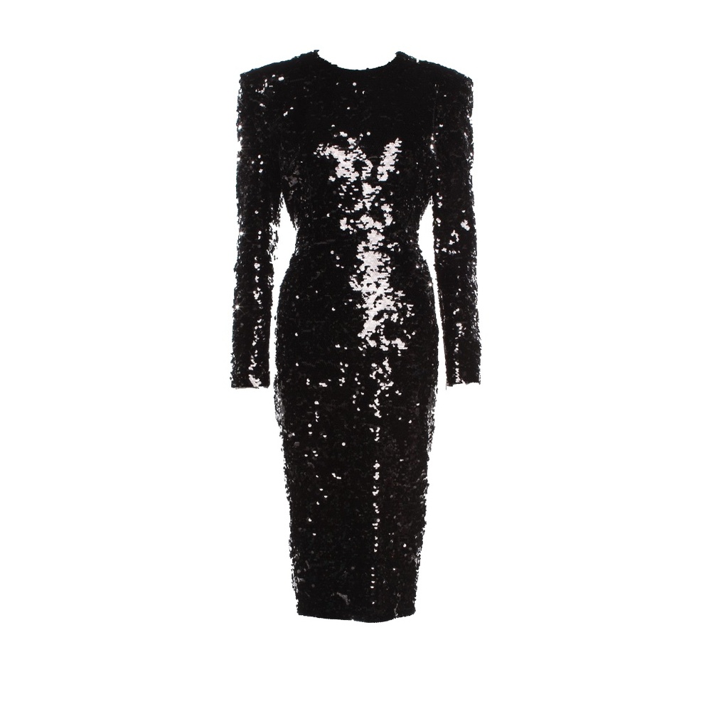 Alex Perry Elisa Black Sequin Dress - Picture 2 of 4